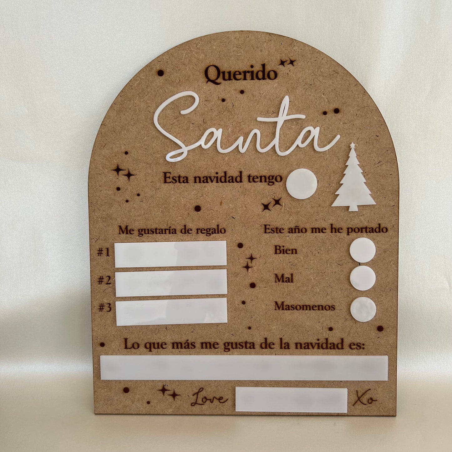 Letrero Carta a Santa