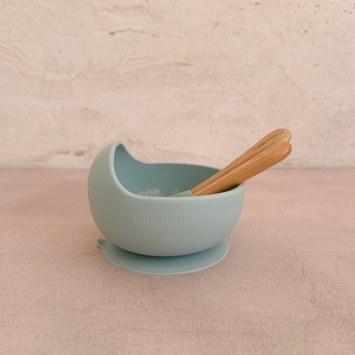 Bowl y cubiertos | Dusty blue