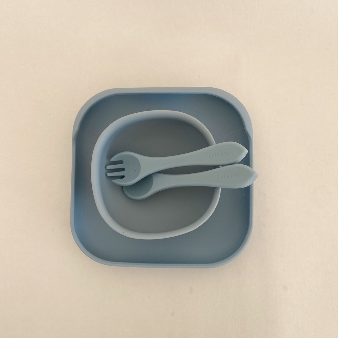 Kit Esencial Alimentación Complementaria │ Dusty Blue